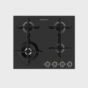 Dewhot gas stove 4 burner tempered glass